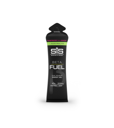 מארז 6 יחידות ג'ל אנרגיה בטעם פטל לימון SiS Beta Fuel + ELECTROLYTE Gel Pack