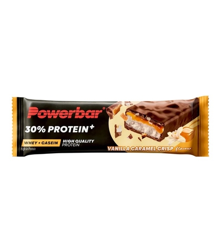 חטיף חלבון בטעם וניל קרמל +Powerbar 30% Protein