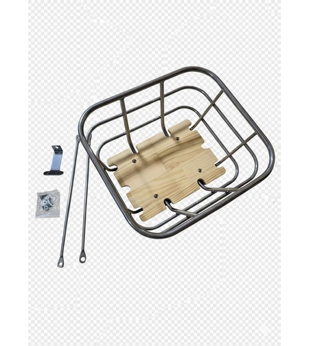 סלסלה קדמית עם בסיס עץ