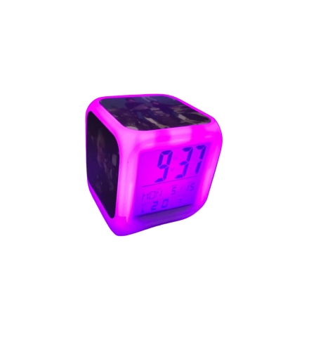 שעון מעורר עם תאורת לד