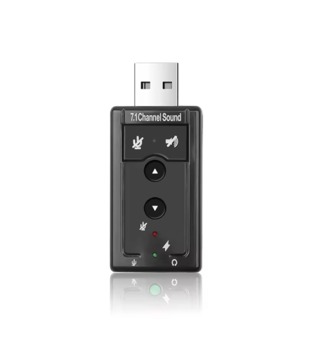 כרטיס קול חיצוני USB – סאונד היקפי 7.1 ערוצים