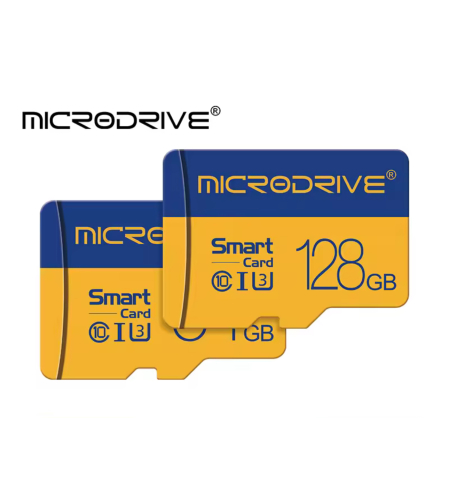כרטיס זיכרון MicroSD 128GB מבית MicroDrive – מהיר ואמין