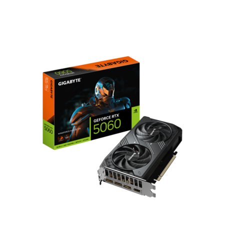 כרטיס מסך Gigabyte GeForce RTX 5060 Windforce2 MAX OC 8GB GDDR7