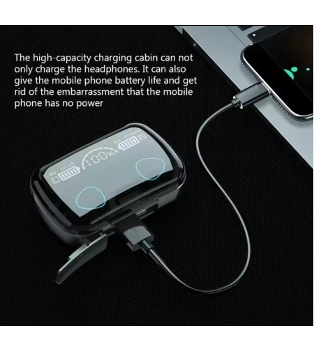 אוזניות Bluetooth M10 – סאונד עוצמתי עם תאורת LED