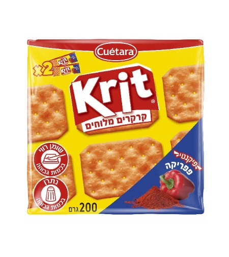 קריט קרקרים מלוחים פפריקה