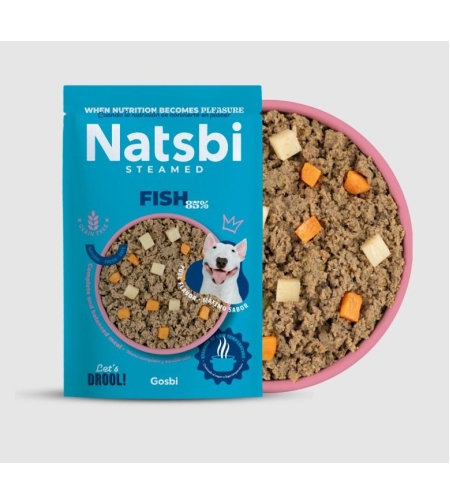 נטסבי דגים 500 גרם | Natsbi fish natural dog food