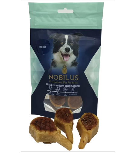 חטיף לכלבים נובילוס ברביקיו בקר 80 גר - NOBILUS