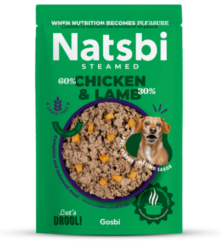 נטסבי כבש ועוף מזון טבעי לכלבים 200 גרם Natsbi Lamd and chicken