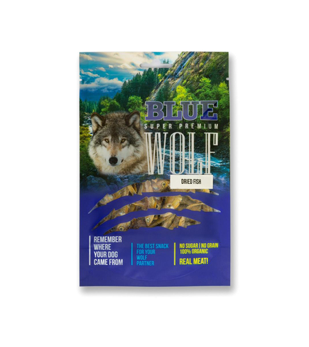 BLUE WOLF חטיף פרימיום לכלב – דגים מיובשים