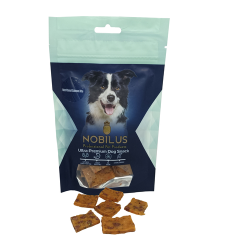 נובילוס חטיף נגיסי סלמון – 80 גרם