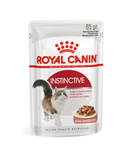 אינסטינקטיב ברוטב - מזון רטוב (פאוץ') לחתולים בוגרים לשמירה על משקל אידיאלי (אינסטינקטיב ברוטב)