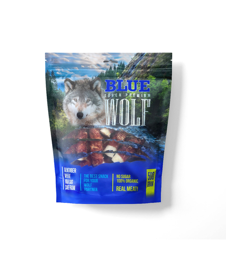 בלו וולף מקלות עצמות בקר ברווז ברווז 500 גרם