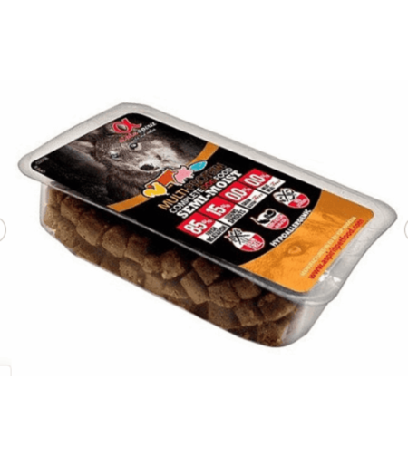 אלפא ספיריט חצי לח מולטי פרוטאין לכלב 200 גרם