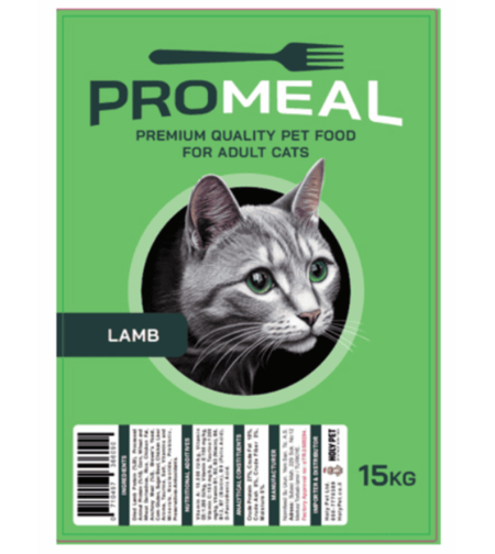 פרומיל מזון לחתול בטעם כבש 15 ק