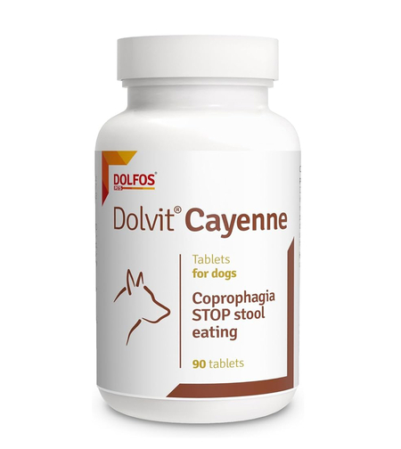 דולויט Cayenne תוסף לסיוע בהפחתת אכילת צואה (90 טבליות) - דולפוס