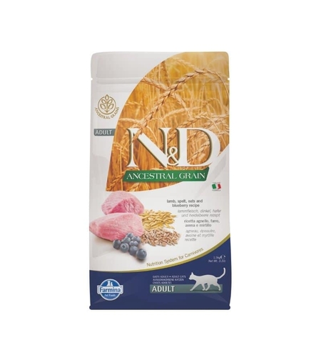 ND דלעת כבש ואוכמניות חתול מסורס 5 ק