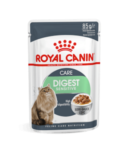 פאוץ דייגסטיב קר ברוטב - מותאם לחתולים עם בעיות בדרכי העיכול