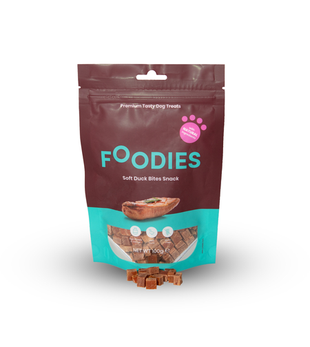 חטיף FOODIES נגיסי ברווז, 100 גרם - פודיס