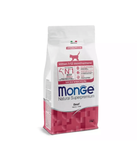 מונג' מזון בעם בקר לגורי חתולים 1.5 ק