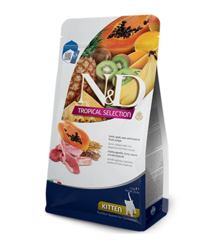 טרופיקל כבש חתלתול 1.5 קג ND - מזון יבש לגורי חתולים, חתולות בהריון או מניקות