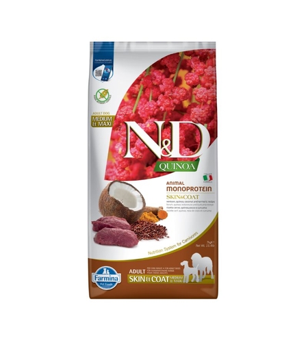 ND קינואה פרווה צבי כלב מדיום 7 קג