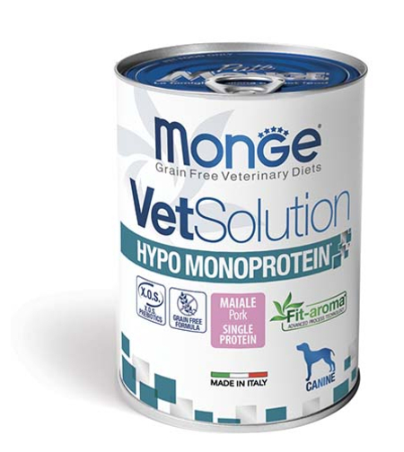 מונג  שימור פחית מונו פרוטאין חזיר לכלב 400 גר׳ Monge - להפחתת רגישויות
