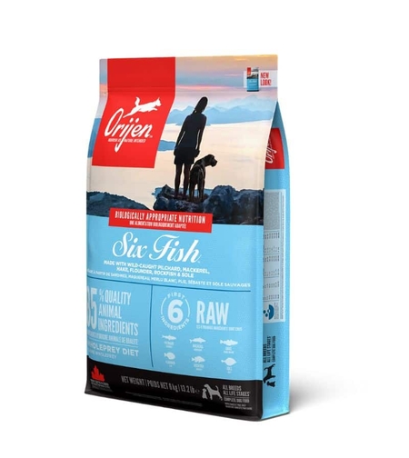 אוריג'ן סיקס פיש 11.4 קג - מזון יבש לכלבים בוגרים בטעם דגים (סיקס פיש)