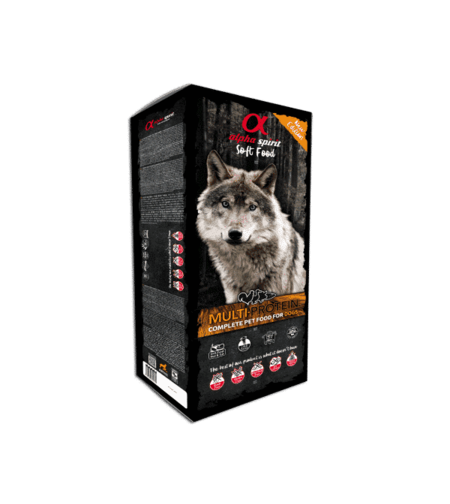 אלפא ספיריט חצי לח מולטי פרוטאין לכלב