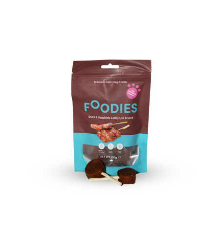 חטיף FOODIES סוכריות ברווז ועור בקר 100 גרם -  פודיס