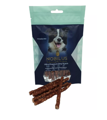 חטיף לכלב – נובילוס רצועות ברווז ואורז