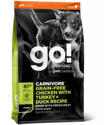 GO - גו קרניבור הודו עוף וברווז מזון לגורים 10 ק