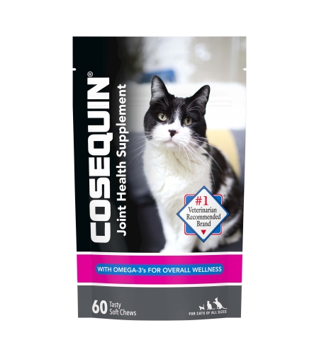 תוסף מפרקים Cosequin Nutramax חטיפים לחתול, 60 יח'
