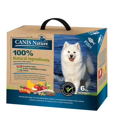 קאניס נייצ'ר דגים מזון טבעי לכלב 6 ק