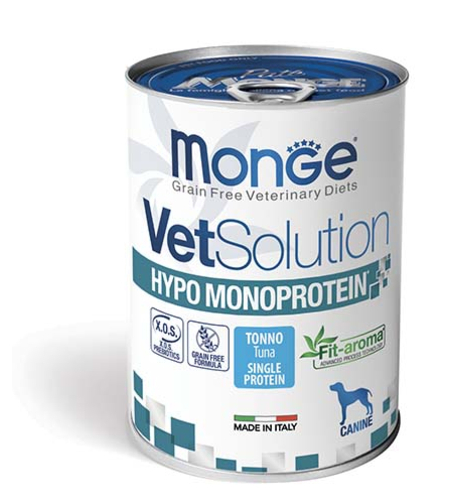 מונג  שימור פחית מונו פרוטאין טונה לכלב 400 גר׳ Monge - מפחית רגישויות ועיכול קל