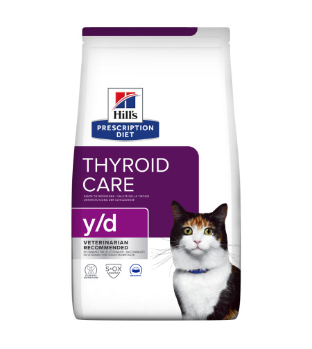 y/d | Hill's Prescription Diet בלוטת התריס לחתול, 3 ק