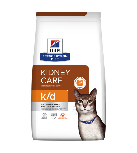 k/d | Hill's Prescription Diet קידני קייר לחתול, 1.5 ק