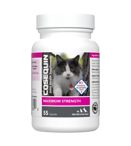 תוסף מפרקים Cosequin Nutramax קפסולות לחתול, 55יח