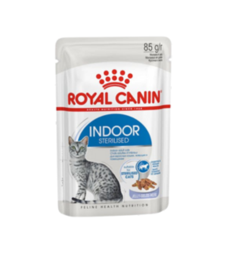 אינדור פאוץ - מזון רטוב (פאוץ') לחתולי בית מעוקרות/ מסורסים בוגרים (אינדור)