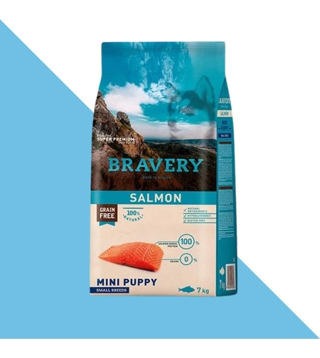 ברייברי סלמון מיני לגורים היפואלרגני 7 ק