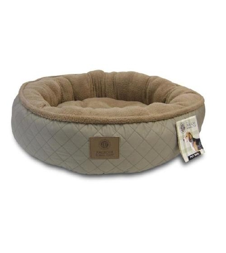 מיטה לכלב | AKC מיטת פוך ופרווה ענקית 100 קוטר