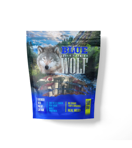 בלו וולף עצמות קשר דנטליים צבעוני 500 גרם