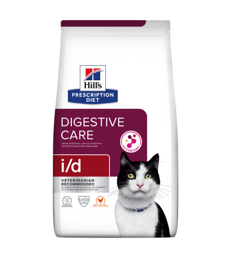 i/d | Hill's Prescription Diet דייג'סטיב קייר לחתול, 1.5 ק