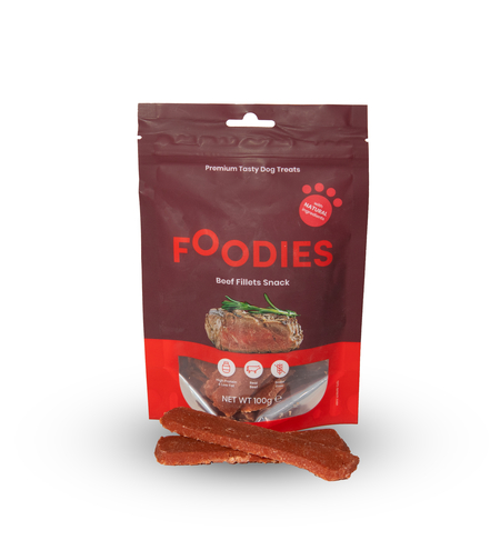 חטיף FOODIES פילה בקר, 100 גרם - פודיס
