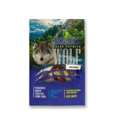 BLUE WOLF חטיף פרימיום לכלב – משקולות בשר ברווז