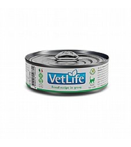 Vet Life וט-לייף 85 גרם מזון רטוב (שימור) לחתולים (רנאל) וטלייף VETLIFE פחית