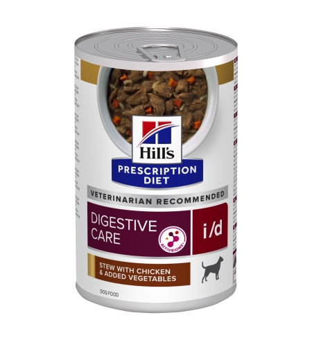 שימורי נזיד i/d | Hill's Prescription Diet דייג'סטיב קייר לכלב, גורמה עם עוף וירקות 354 גר'