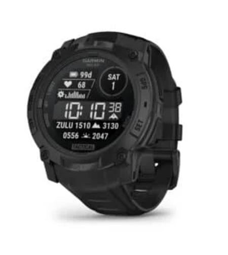 שעון ספורט חכם - Instinct® 3 Tactical Edition Solar | 50mm Black Bezel with Charcoal Band