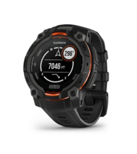 שעון ספורט חכם - Instinct® 3 Solar | 45mm Black Bezel with Black Band