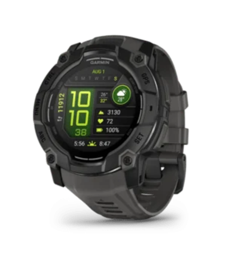 שעון ספורט חכם - Instinct® 3 Amoled | 50mm Black with Charcoal Band