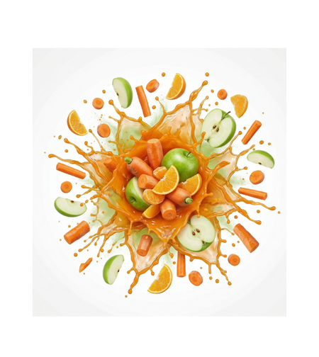 מיץ גזר-תפוח-תפוז סחוט טרי